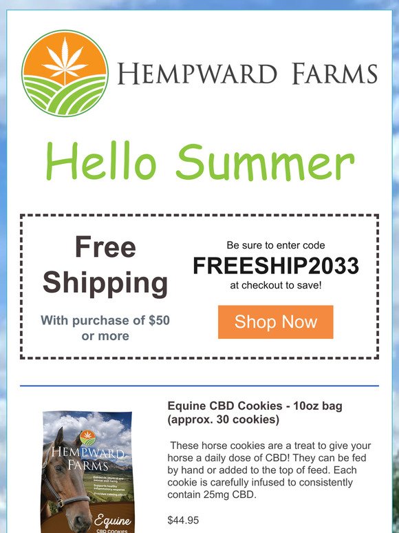 Welcome Summer with Free Shipping