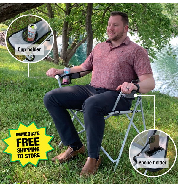 CORE® Tension Folding Quad Chair-Free Shipping to Store!