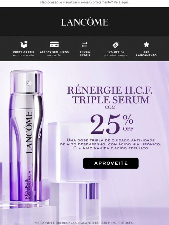 FLASH SALE: Cuidado ANTI-IDADE RENÉRGIE com 25%OFF 🥰