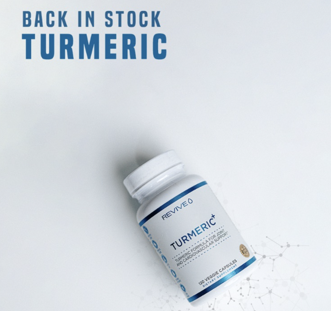 Revive Supplements Fight Inflammation 🔥 Turmeric Is Back In Stock