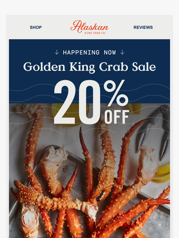 Alaskan King Crab Co.: 20% OFF Golden King Crab 🦀 | Milled