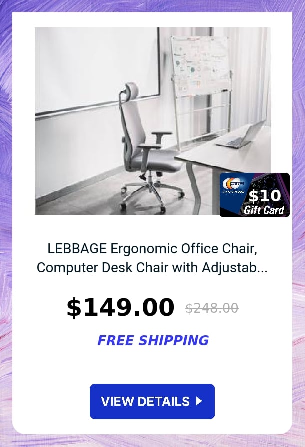 LEBBAGE Ergonomic Office Chair, Computer Desk Chair with