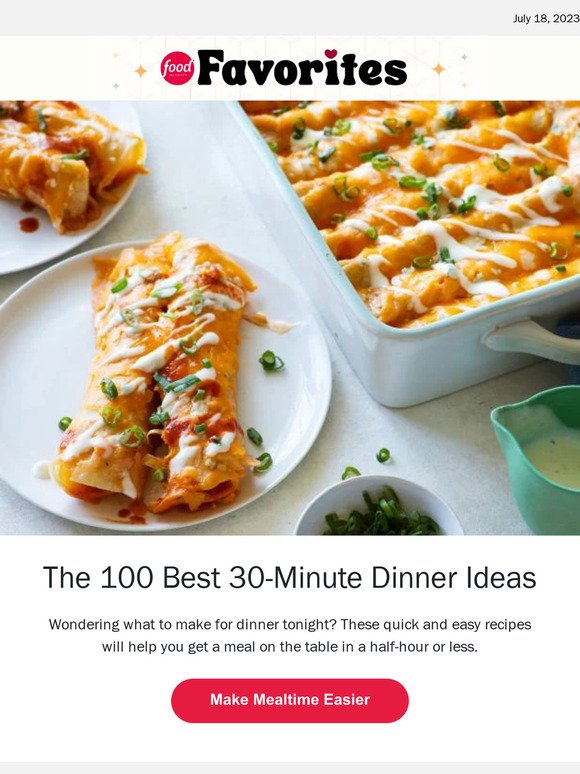 The 100 Best 30-Minute Dinner Ideas