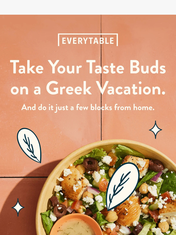 Take your taste buds on a Greek vacation.