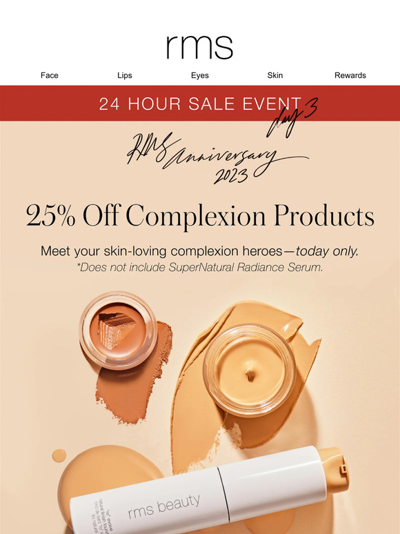 ENDS AT MIDNIGHT ⏳ 25% OFF All Complexion