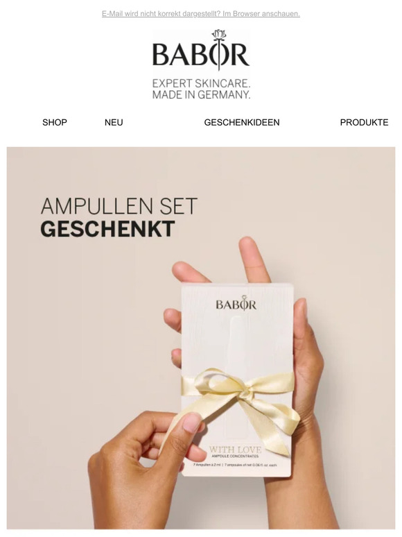 Sichere Dir unsere 7 Tage Ampullen Kur im Wert von 25 EUR