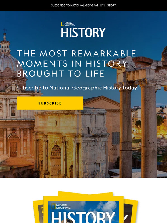 National Geographic Explore ancient Rome with National Geographic History Milled