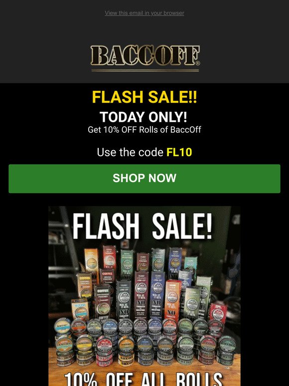 TODAY ONLY FLASH SALE!