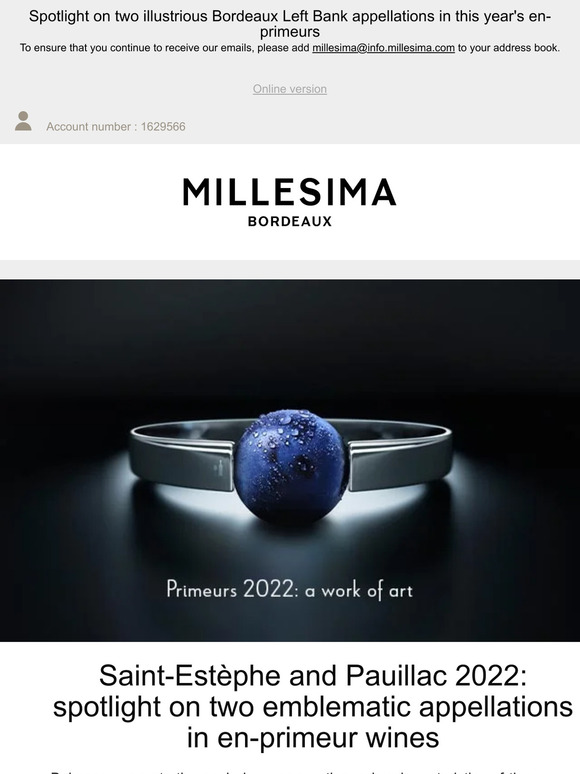 Saint-Estèphe and Pauillac 2022: discover two emblematic appellations through en-primeur wines