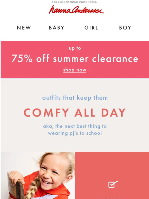 Hanna Andersson Email Newsletters Shop Sales, Discounts, and Coupon Codes