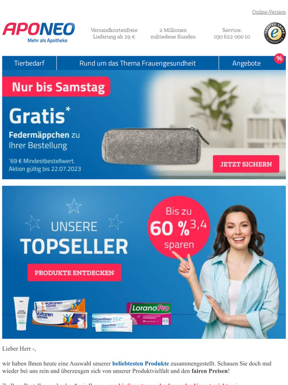 ✏ Jetzt gratis* Federmäppchen sichern Herr — ✏