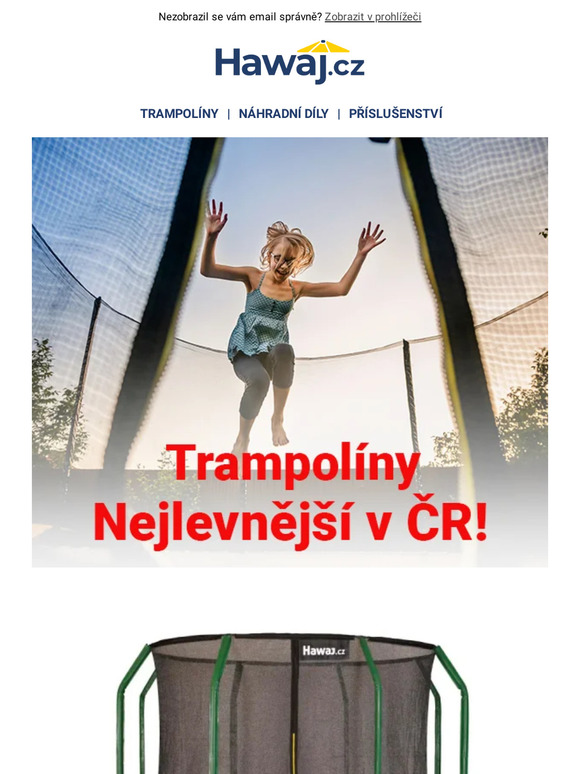 Nejlevnější trampolíny v ČR. 💥 Vše skladem.💣