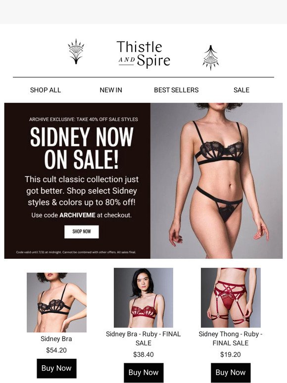ARCHIVE SALE: Take 40% off Sidney + More!