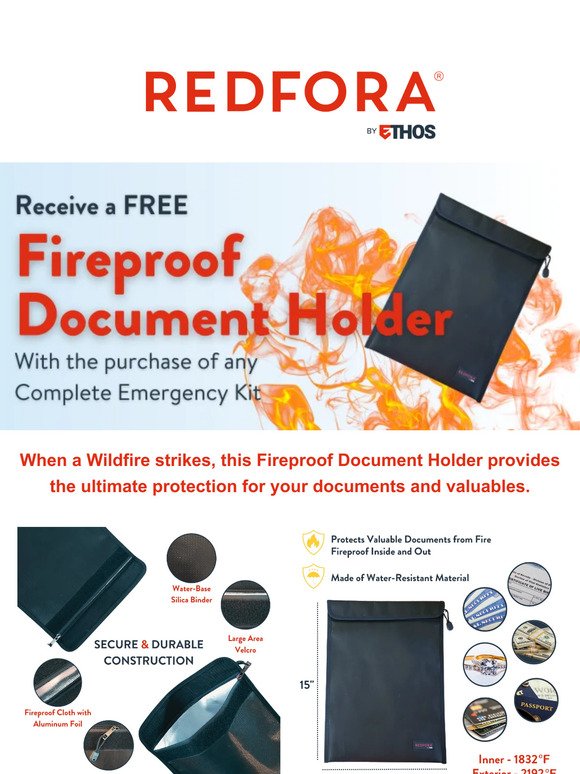 BOGO Deal: Protect Your Valuables from a Wildfire