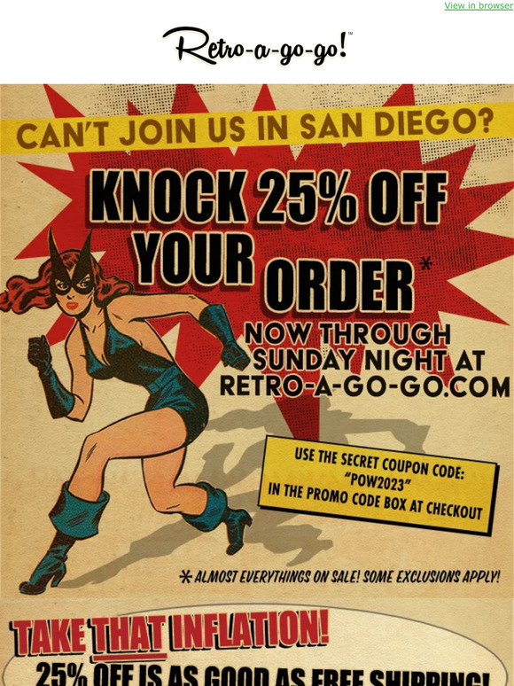 Get Geeky with Savings at Retro-a-go-go's Comic Con Extravaganza!