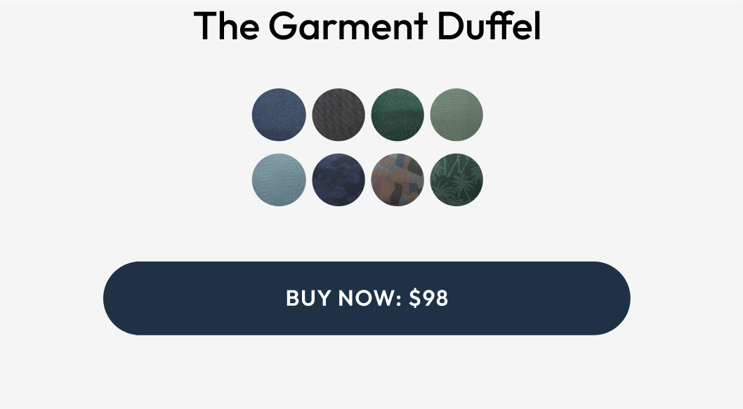 The Garment Duffel Animated - Shadow