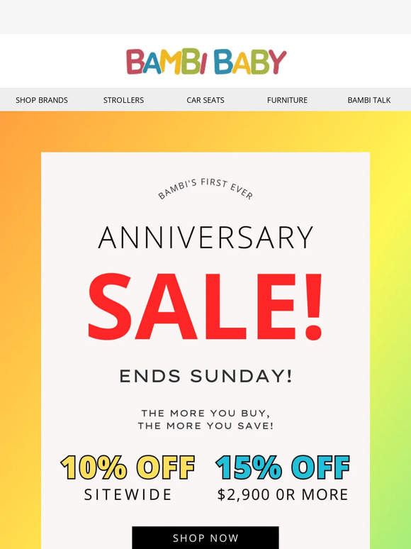 🚨 ANNIVERSARY SALE ENDS SOON!