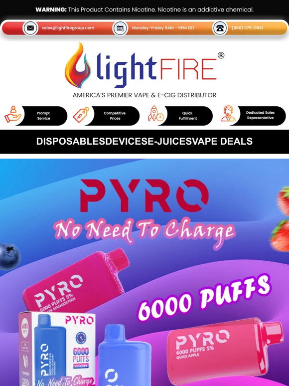 flavored vapes banned kentucky PYRO 6000 Puffs | PYRO 6000 Puffs Flavours | Disposable PYRO 6000 Puffs Vape  Australia main image 0