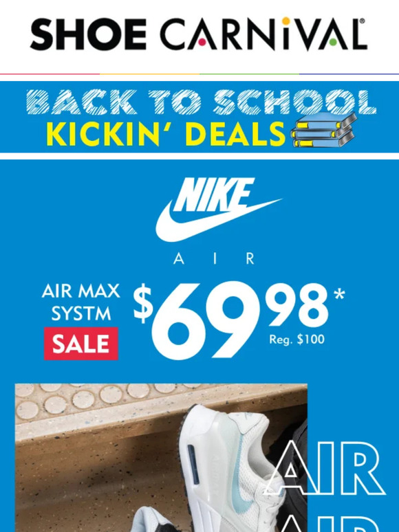 Shoe Carnival: Nike is on Sale for the whole family 📣 | Milled