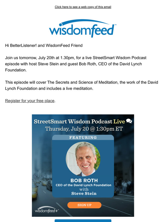 The Secrets and Science of Meditation with Bob Roth