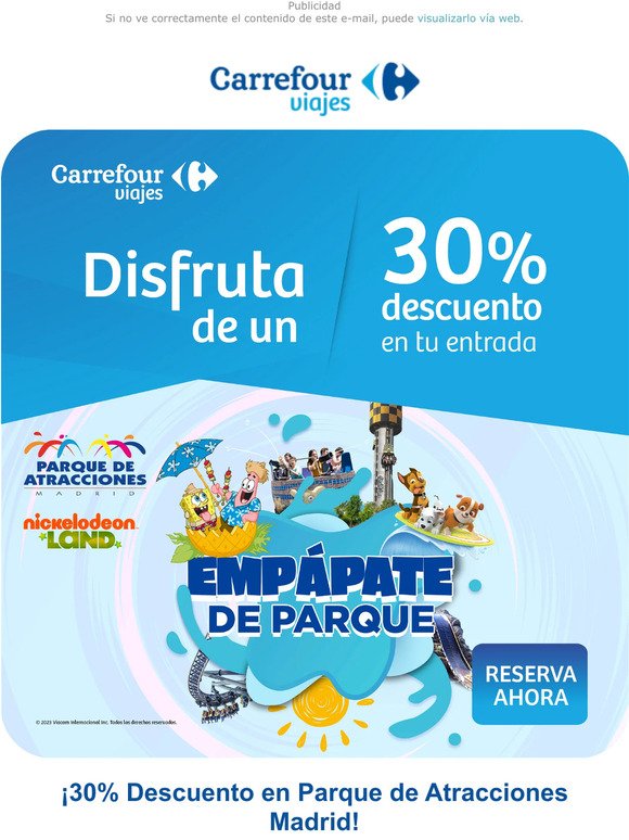 30% Descuento Parque de Atracciones Madrid