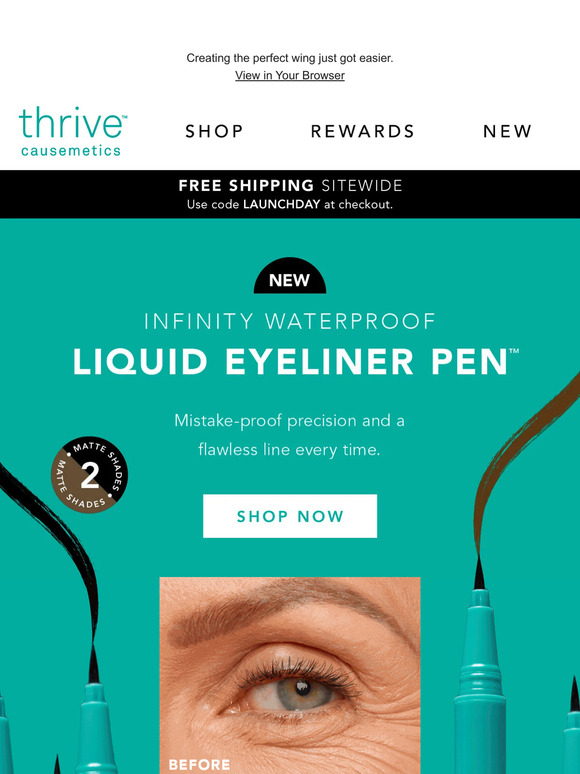 Thrive Causemetics New Infinity Waterproof Liquid Eyeliner Pen™ Is Here Milled 6608