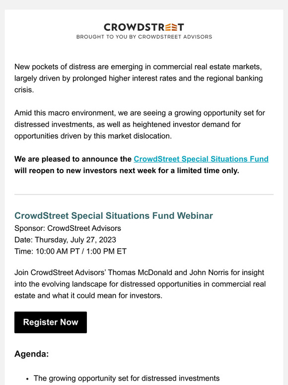New Offering | Distressed Opportunity Focus: Special Situations Fund