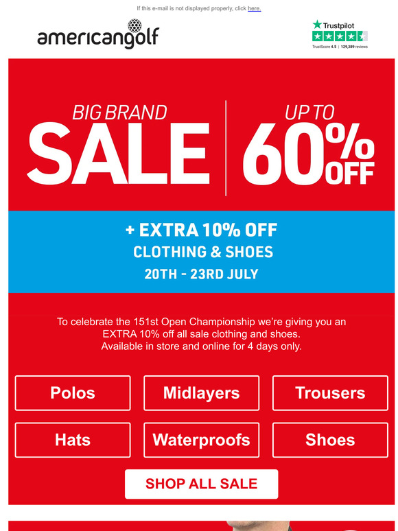 📢 EXTRA 10% OFF sale clothing & shoes