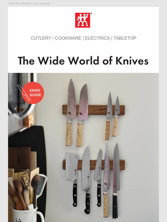 Zwilling Western knives. Asian knives. What’s the diff? Milled