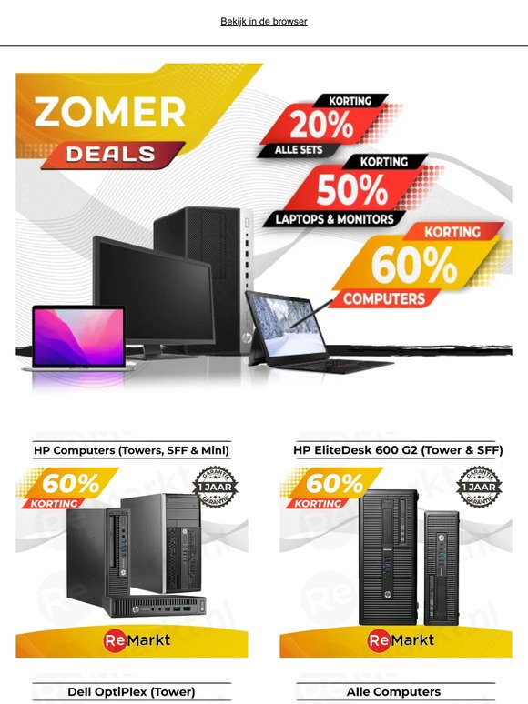 Alle computers 60% korting !🔥