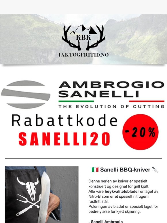🇮🇹 Italiensk kvalitet: Sanelli BBQ-kniver! 🍖🔪