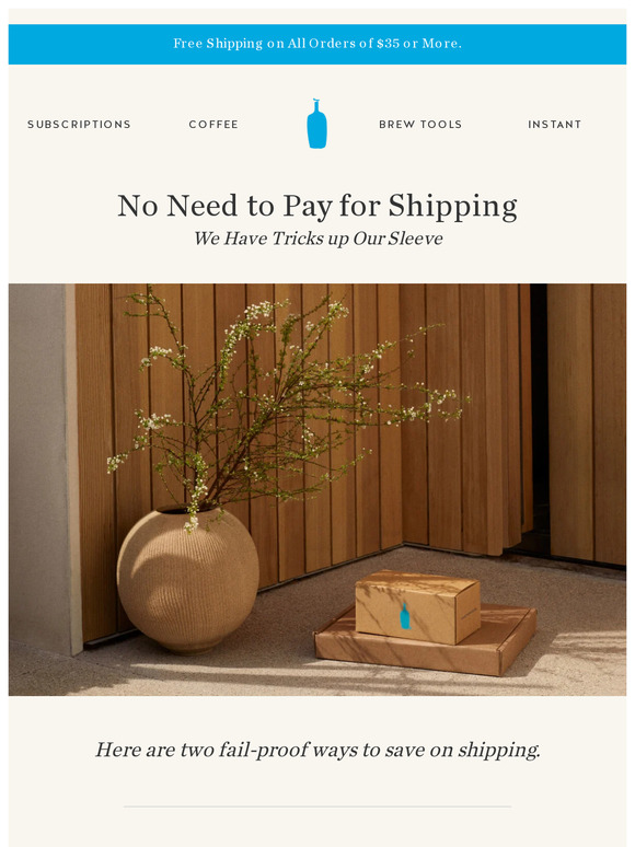 Blue Bottle Coffee Cheat Codes for Free Shipping Milled