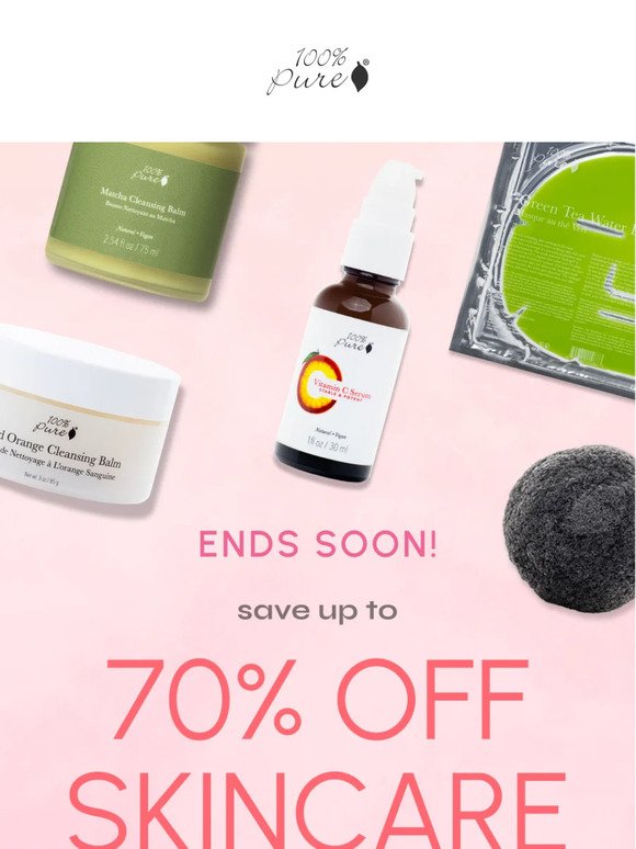 Up to 70% OFF on Skincare? Yes, please!!