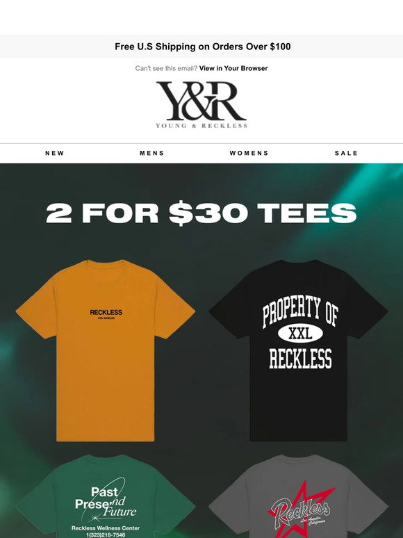 Two for $30 tees rn