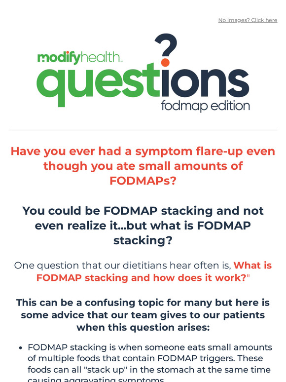 ModifyHealth What is FODMAP Stacking? 🧐 Milled