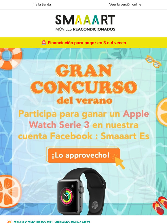 💥¡El Gran CONCURSO del verano comienza en SMAAART! Pruebe suerte en Facebook!