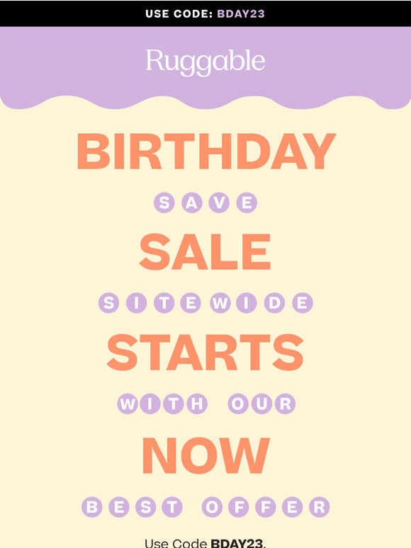 A Sale This Good Can't Wait!