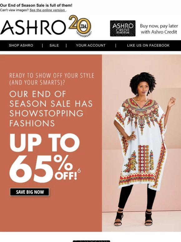 Ashro: Ladies: Love to Brag About Bargains…Up to 65% Off? | Milled