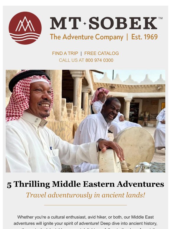 5 Thrilling Middle Eastern Adventures