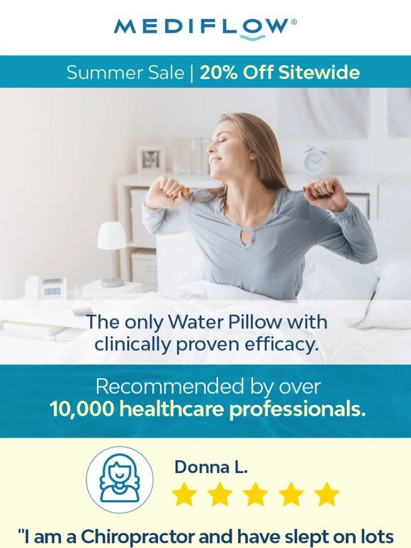 🏖️Summer must-have. The Water Pillow for Neck Pain Relief.