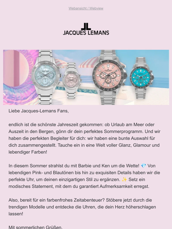 Uhren mit Sommer-Feeling 🌞