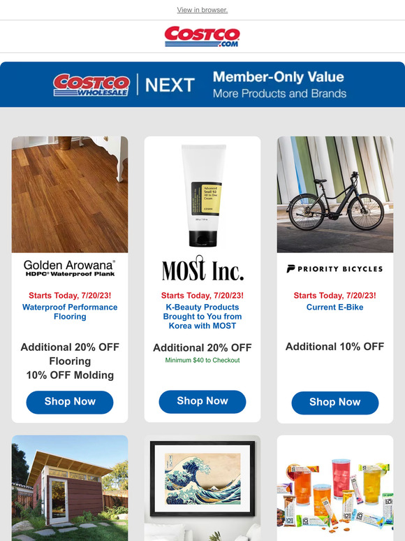 Costco Shop Costco NEXT and Save! Top Brands like Golden Arowana, Most