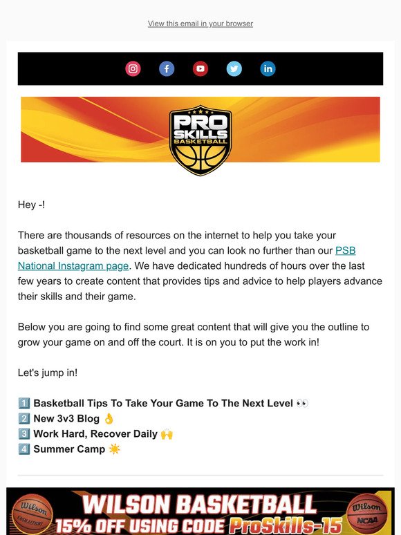 🏀 Free Tips & Advice to Advance Your Game!