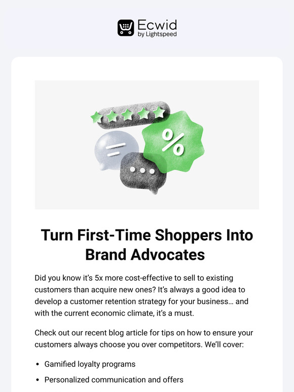 How to Turn First-Time Shoppers into Repeat Customers 💫