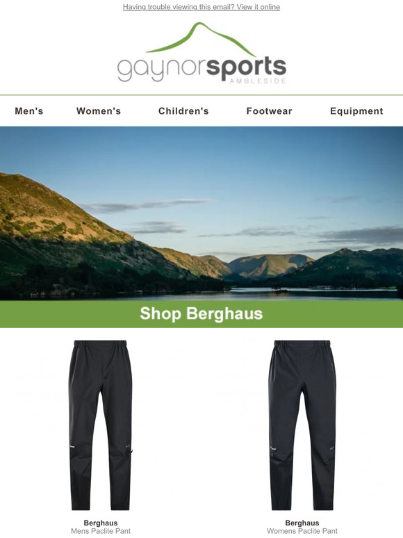 Gaynors berghaus best sale