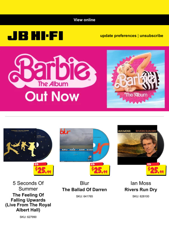 jbhifi.com.au: Barbie The Album | Available now | Milled
