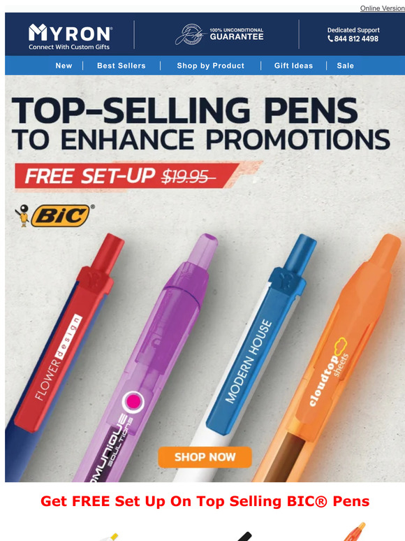 Get FREE Set Up On BIC® Pens Today!