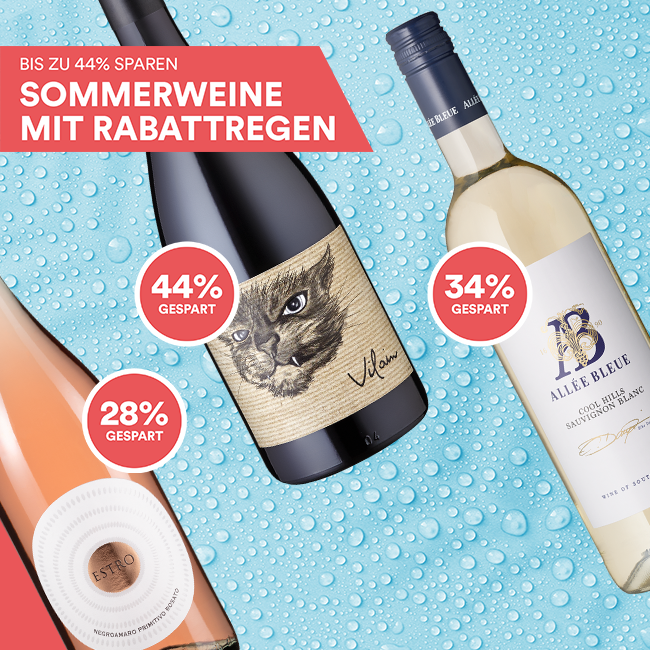 Sommerweine mit Rabattregen