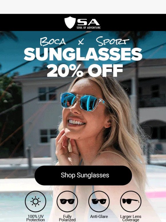 20% OFF Sunglasses