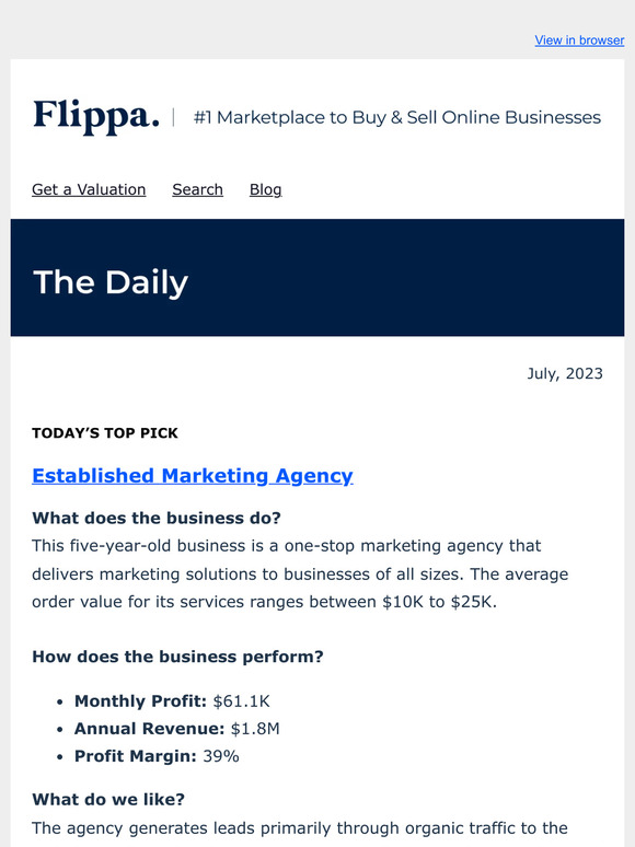 FOR SALE: Established Marketing Agency | $1.8M Annual Revenue